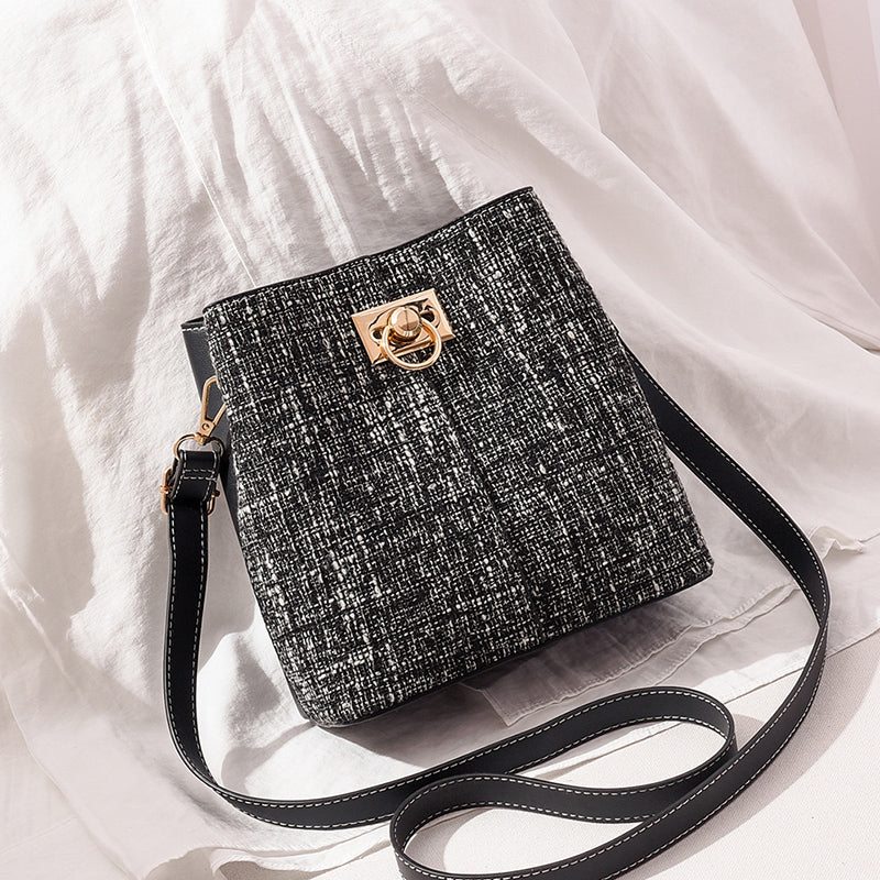 Luxury PU Leather Bucket Bag for Women | Chic Crossbody Shoulder Purse | Vintage Fashion Handbag