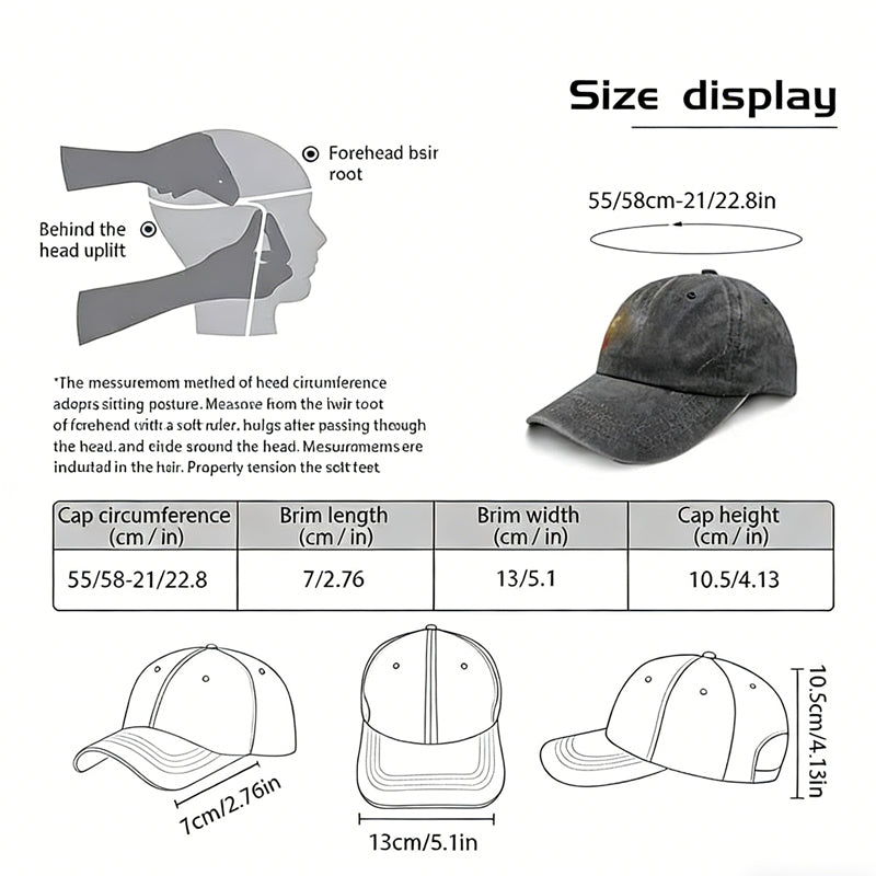 Mom Life Embroidered Baseball Cap | Adjustable Washed Cotton Hat for Women